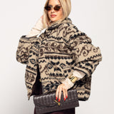 Casaco Ti.Amo De Pêlo Com Padrão Histórico