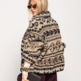 Casaco Ti.Amo De Pêlo Com Padrão Histórico