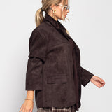 Blazer Ti.Amo Efeito Camurça