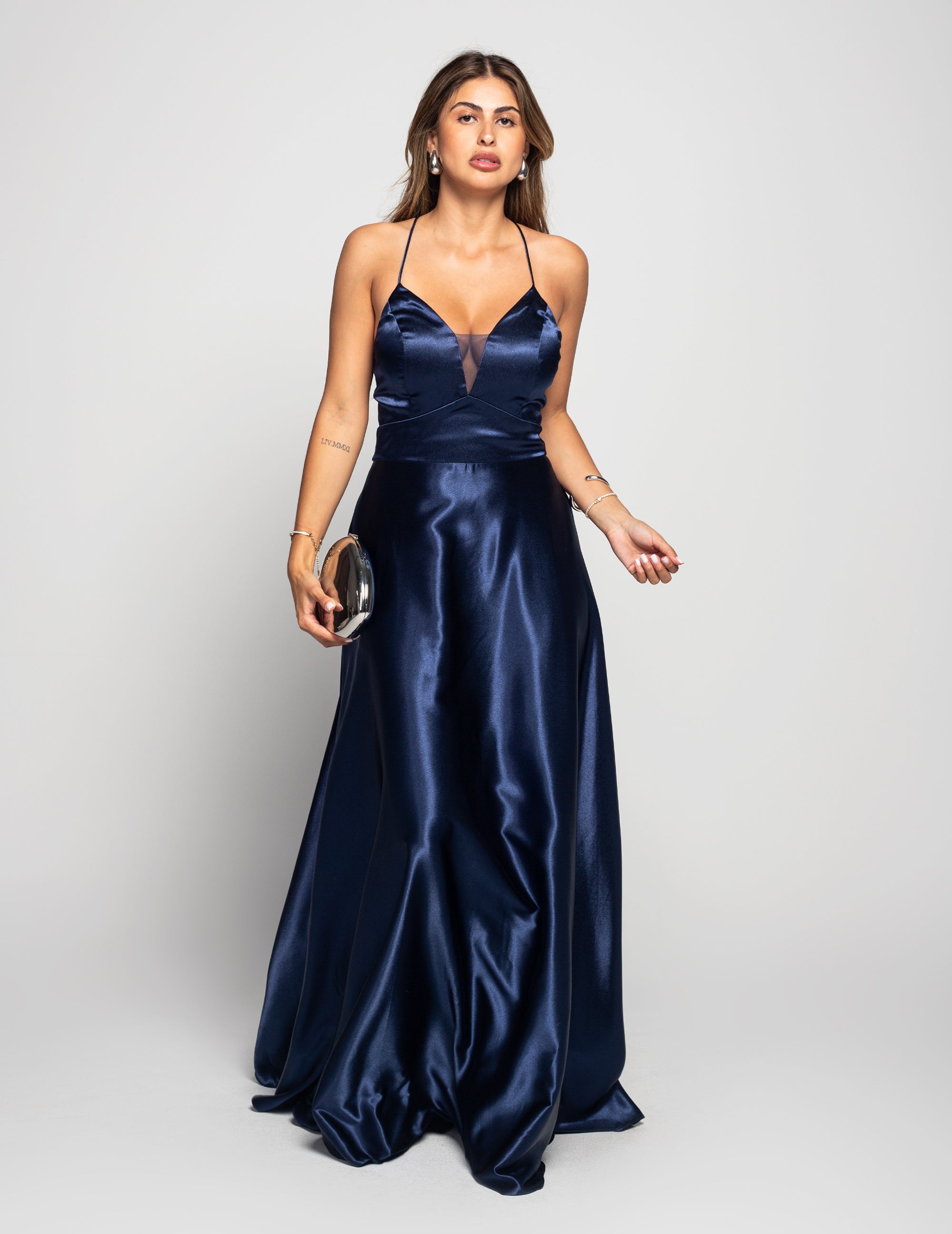 Vestido Longo Pormenor Subtil