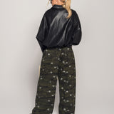 Calça Ti.Amo De Ganga Wide Leg Camo