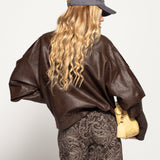 Biker Ti.Amo Cruzado De Pele Sintética Premium