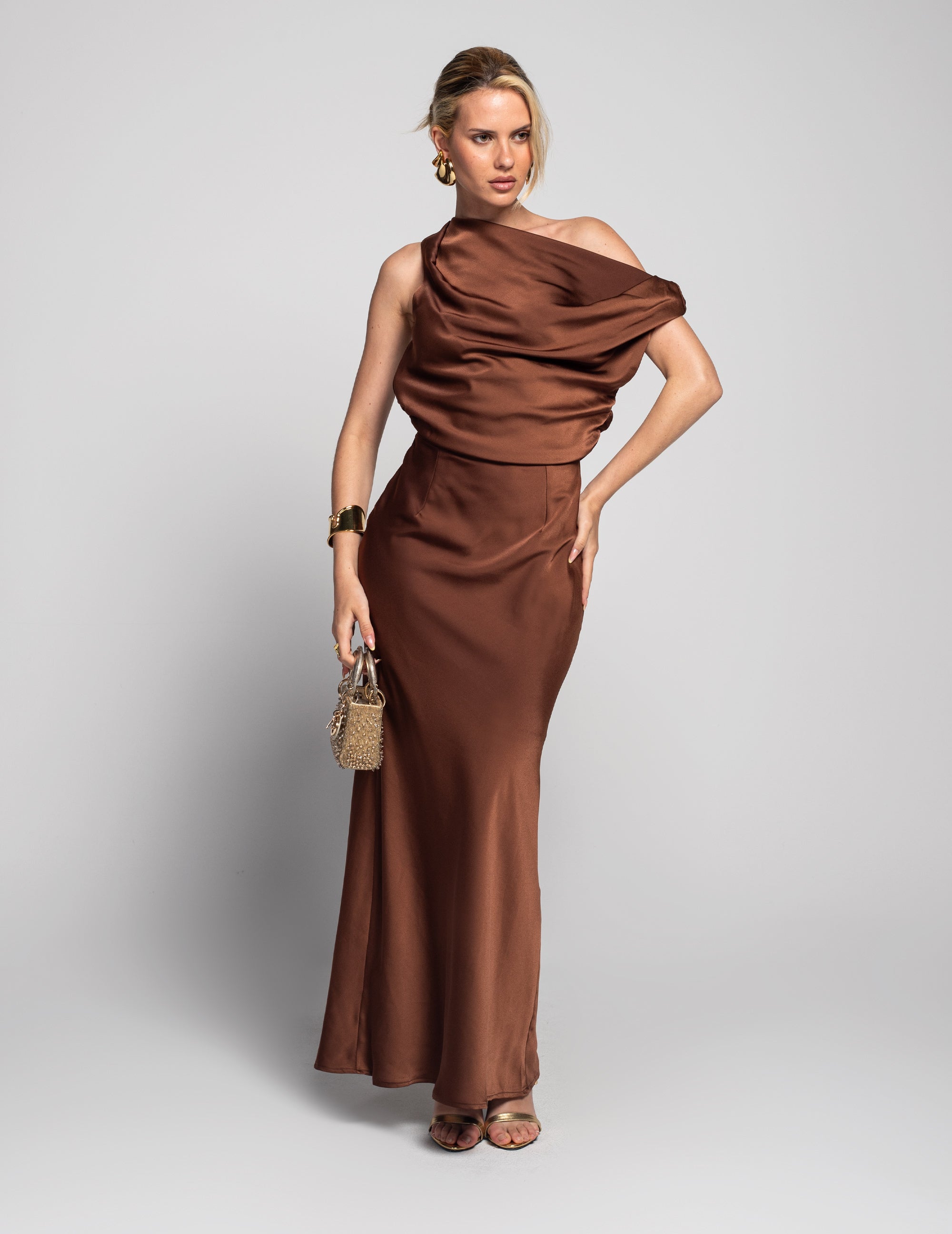 Long Off Shoulder Dress