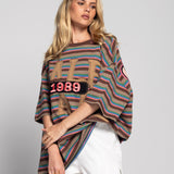 T-Shirt Ti.Amo "1989" Riscas Verticais
