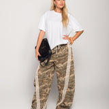 Calça Ti.Amo De Felpa Camo Print
