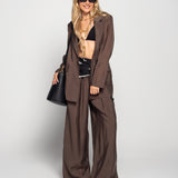 Twinset Ti.Amo Acetinado Blazer + Calça