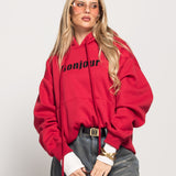 Sweat Ti.Amo De Felpa "Bonjour"