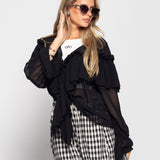 Blusa Ti.Amo Folhos Plissados