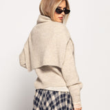 Camisola Ti.Amo De Malha Mistura De Lã Com Pull Over