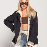 Blazer Ti.amo Efeito Camisa Tartan