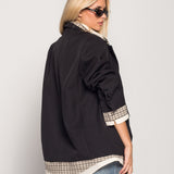 Blazer Ti.amo Efeito Camisa Tartan