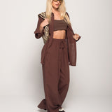 Twinset Ti.Amo Mistura De Linho Múltiplas Aplicações