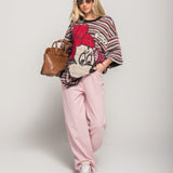 Calça Ti.Amo De Ganga Wide Leg Pink Mood