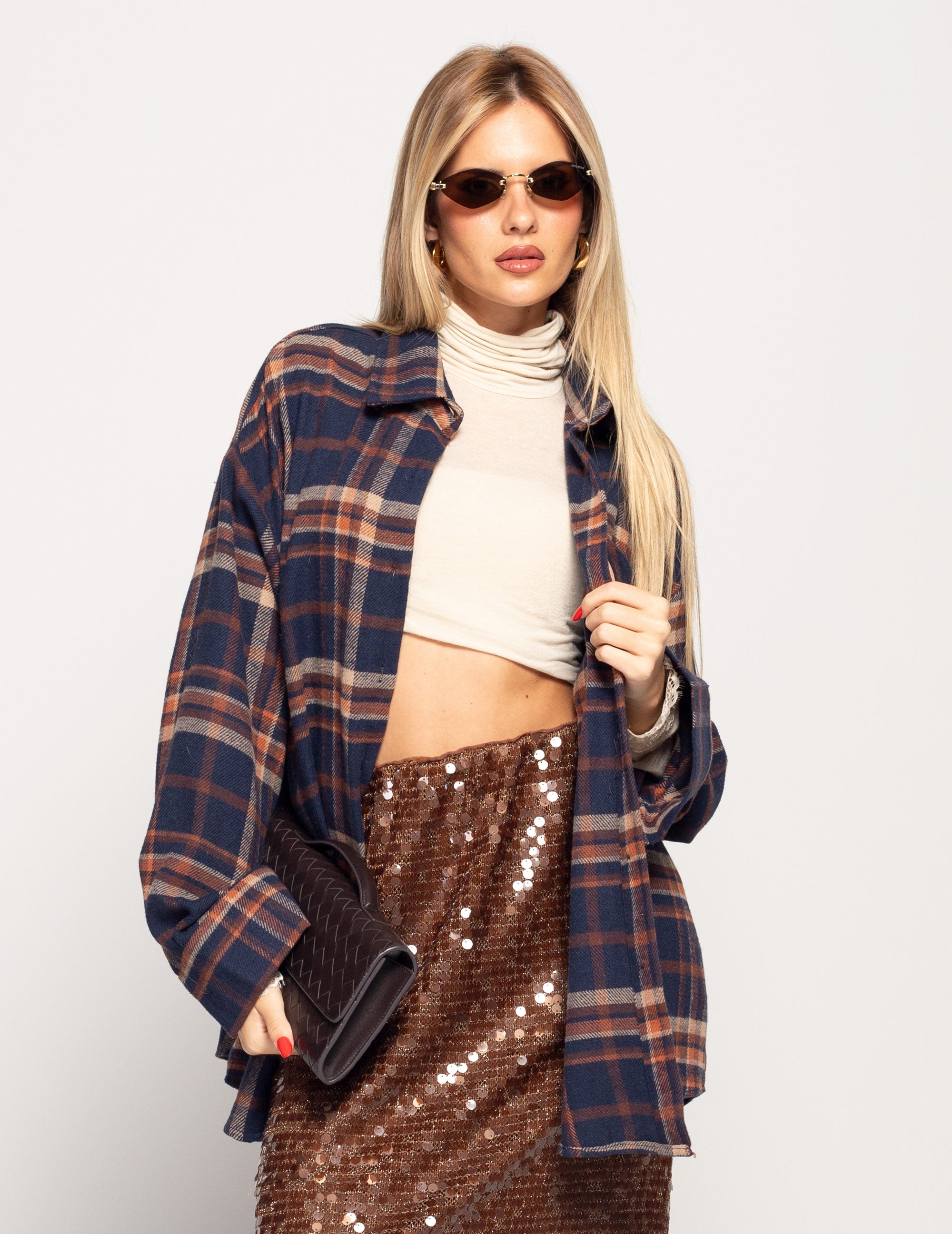 Camisa Ti.Amo De Algodão Tartan