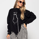 Sweat Ti.Amo Bordado Minimalista