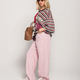 Calça Ti.Amo De Ganga Wide Leg Pink Mood