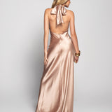 Glamour Long Halter Dress