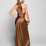Glamour Long Halter Dress