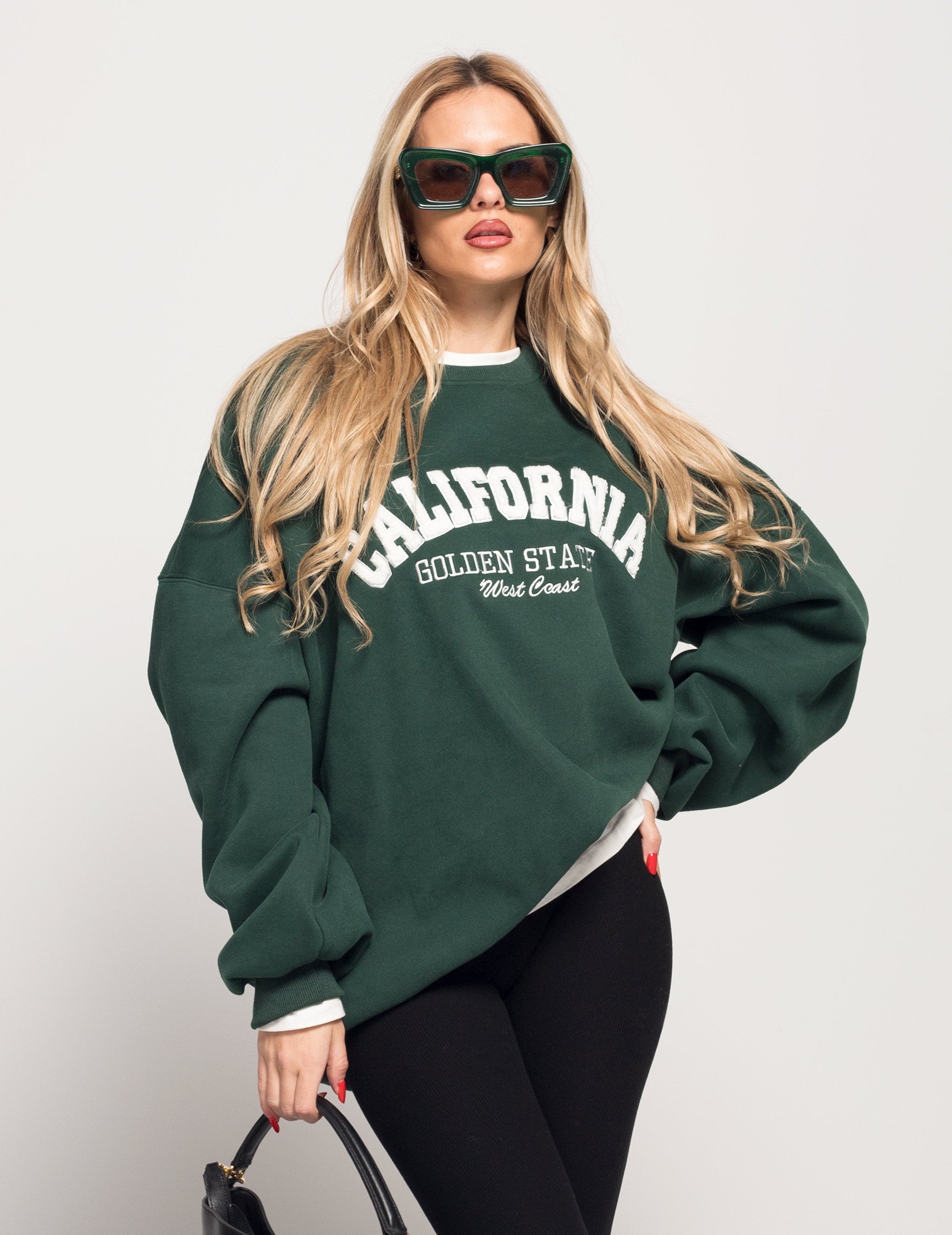 Sweat Ti.Amo De Felpa College Style California