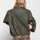 Biker Oversize De Pele Sintética