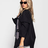 Blazer Ti.Amo Risca Diplomática Com Patchwork