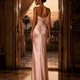 Vestido Longo Glamour Tipo Corsettry Copa Drapeada