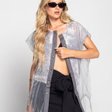 Colete Ti.Amo Patchwork Com Tule Incorporado