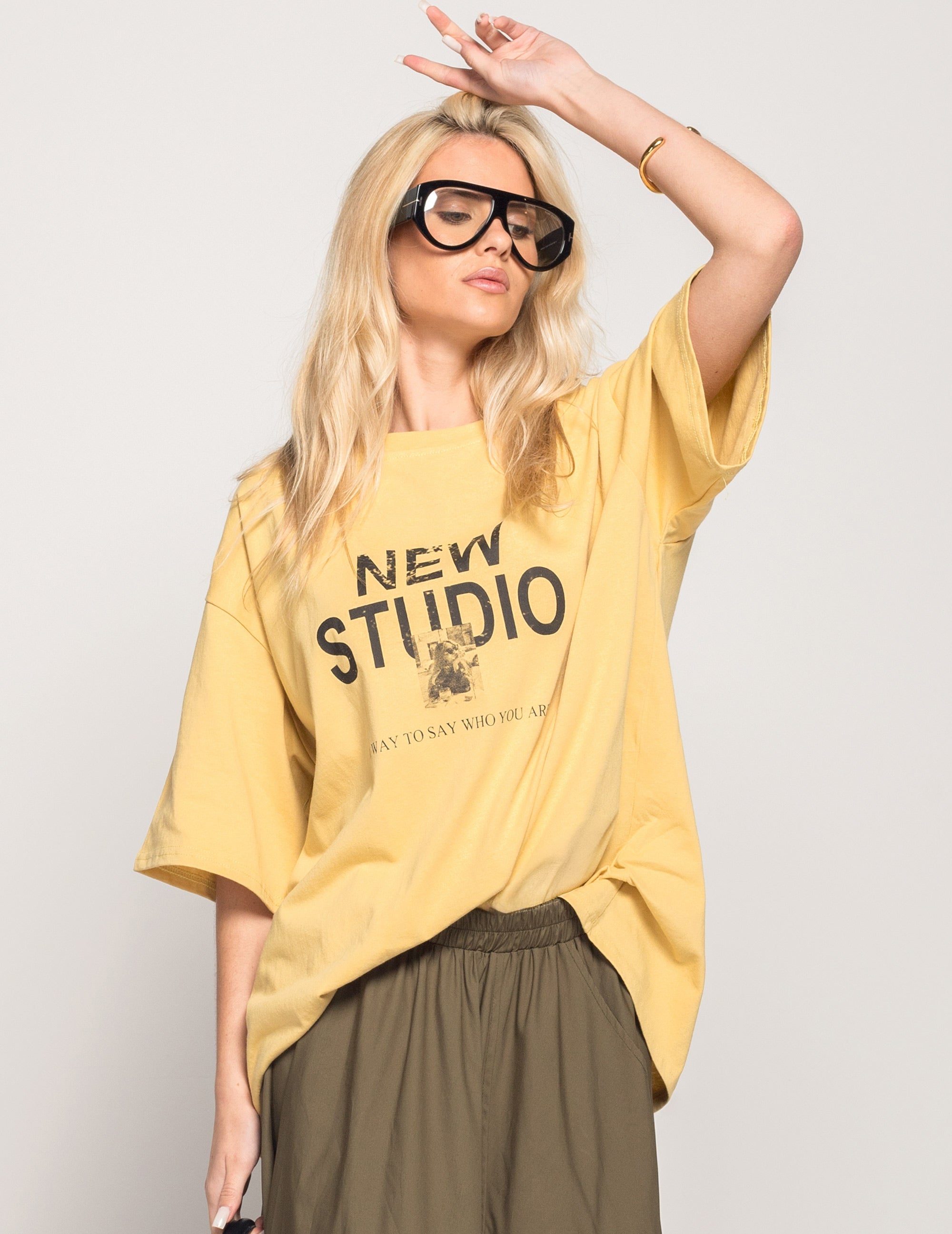 T-Shirt Ti.Amo Estampado Tipo Desgastado