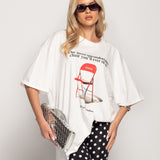 T-Shirt Ti.Amo Oversize Estampada