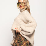 Camisolão Ti.Amo De Malha Mistura De Lã