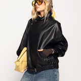 Biker Ti.Amo Cruzado De Pele Sintética Premium