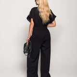 Jumpsuit De Felpa Com Três Listas