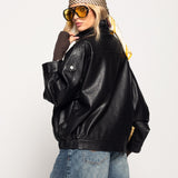 Biker Ti.Amo Cruzado De Pele Sintética Premium