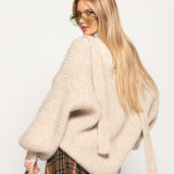 Camisolão Ti.Amo De Malha Mistura De Lã