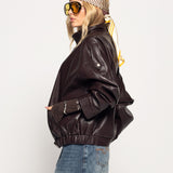 Biker Ti.Amo Cruzado De Pele Sintética Premium