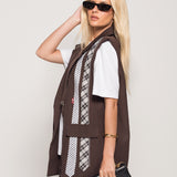 Colete Ti.Amo Cruzado Efeito Gravatas