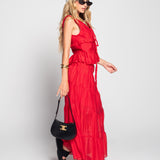 Twinset Ti.Amo Top Barra Com Folhos + Saia Transparente