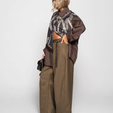 Calça Ti.Amo Wide Leg Com Cinto Tipo Gravata