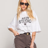 T-Shirt Ti.Amo Estampado Tipo Desgastado