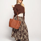 Saia Ti.Amo Drapeada Tartan