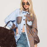 Camisa Ti.Amo Oversize Riscas VS Liso