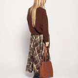 Saia Ti.Amo Drapeada Tartan