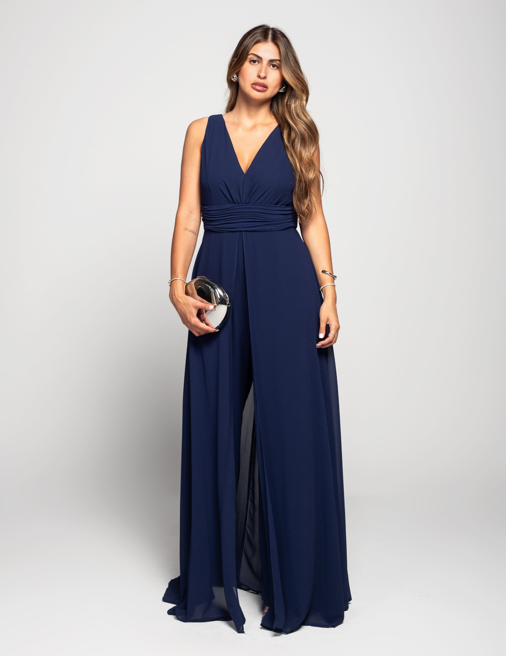 Jumpsuit Queen Size Abertura Frontal