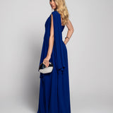 Vestido Glamour One Shoulder Decote Plissado