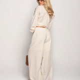 Calça Ti.Amo De Liocell Com Mistura De Algodão