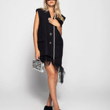 Colete Ti.Amo Oversize Com Guipura