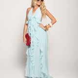 Vestido Ti.Amo Com Folhos Em Abertura Frontal