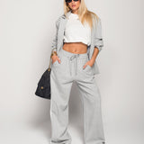 Calça Ti.Amo De Felpa C/Listras