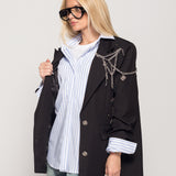 Blazer Ti.Amo Oversize Aplicações Removíveis