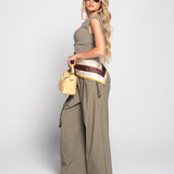 Twinset Ti.Amo Top + Pantalona Com Cinto Corda